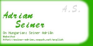 adrian seiner business card