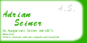 adrian seiner business card